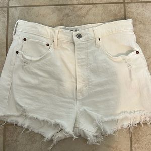 Abercrombie high rise mom shorts